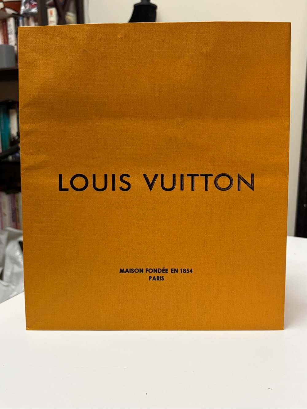 Small Louis Vuitton gift bag.